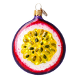 Załaduj obraz do przeglądarki galerii, Tropical Maracuja. Handmade Glass Christmas ornament. 2022-247

