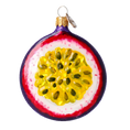 Załaduj obraz do przeglądarki galerii, Tropical Maracuja. Handmade Glass Christmas ornament. 2022-247
