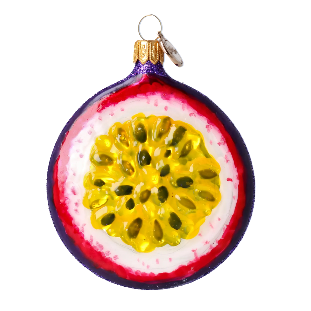 Sultry Maracuja | Hand-Painted Glass Ornament | Blubom 2022-247