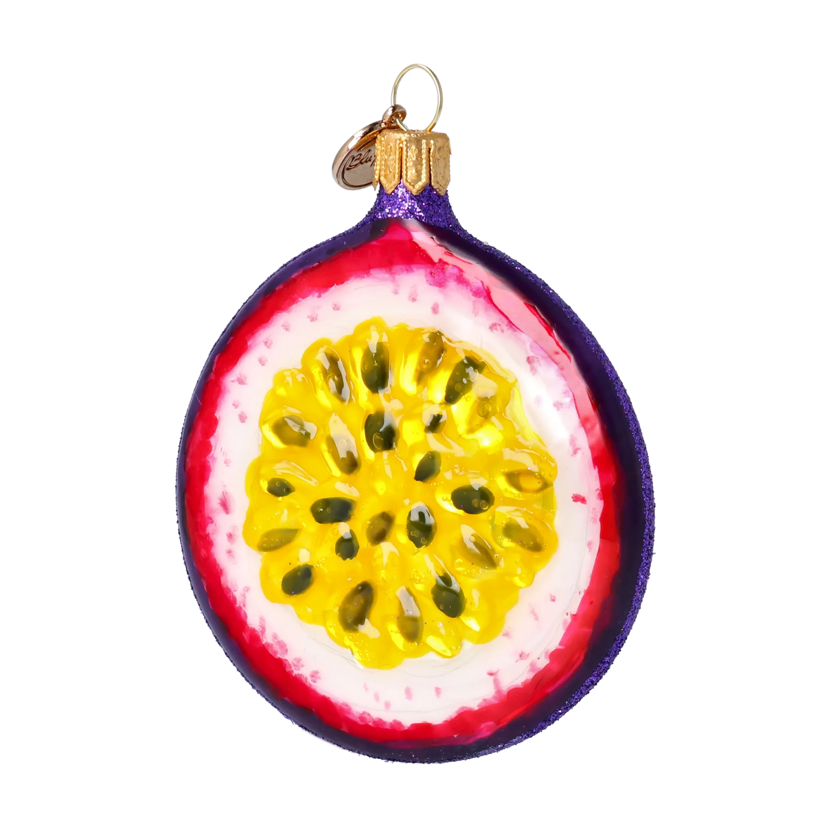 Sultry Maracuja | Hand-Painted Glass Ornament | Blubom 2022-247