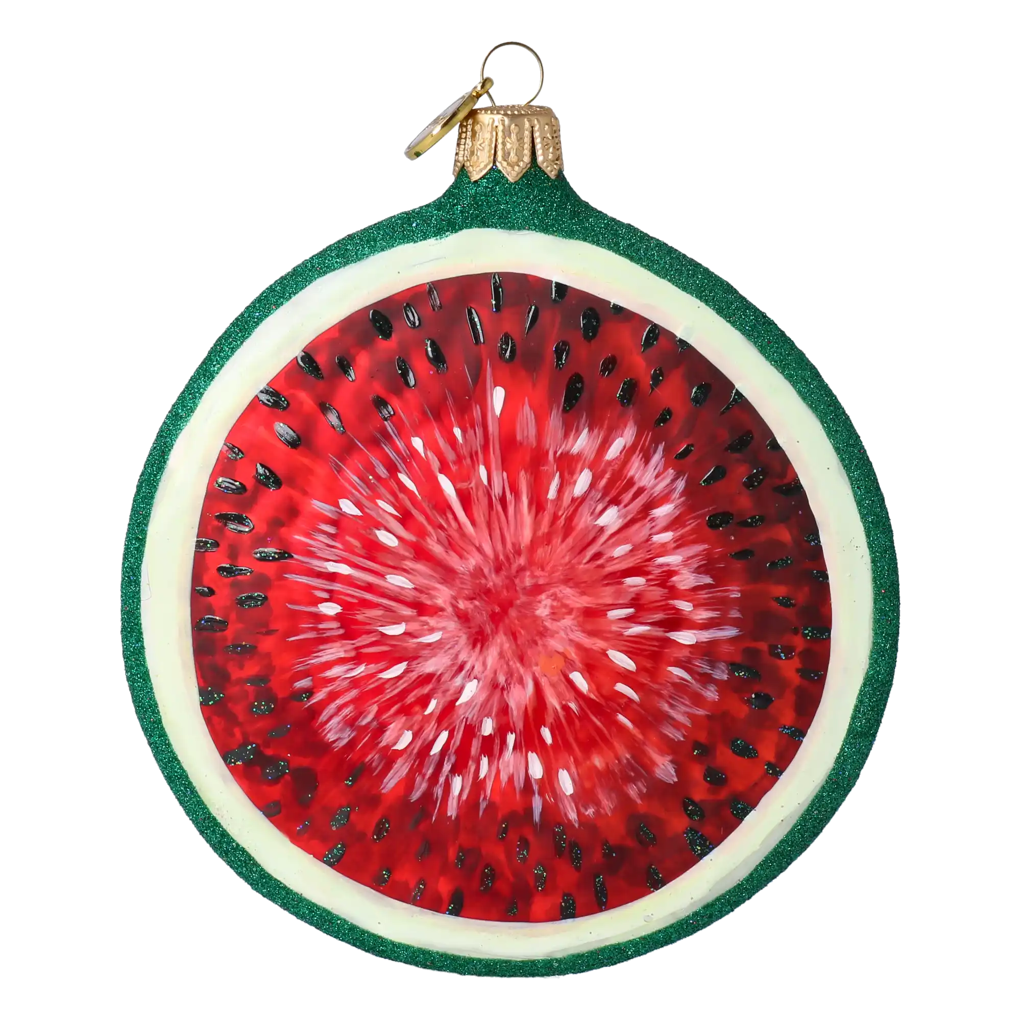 Plaster Arbuza Szklana Ozdoba Ręcznie malowana Owoc