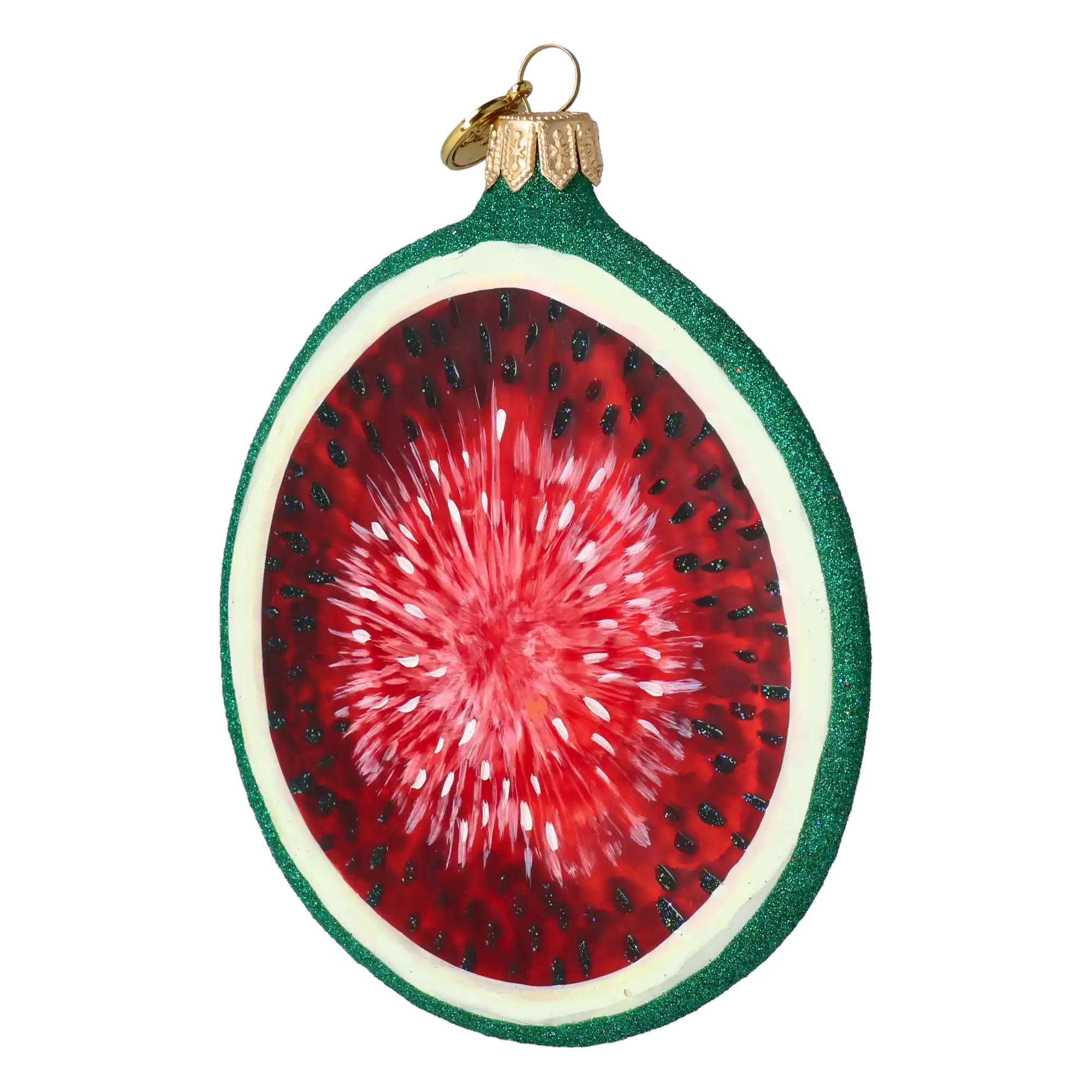 Plaster Arbuza Szklana Ozdoba Ręcznie malowana Owoc