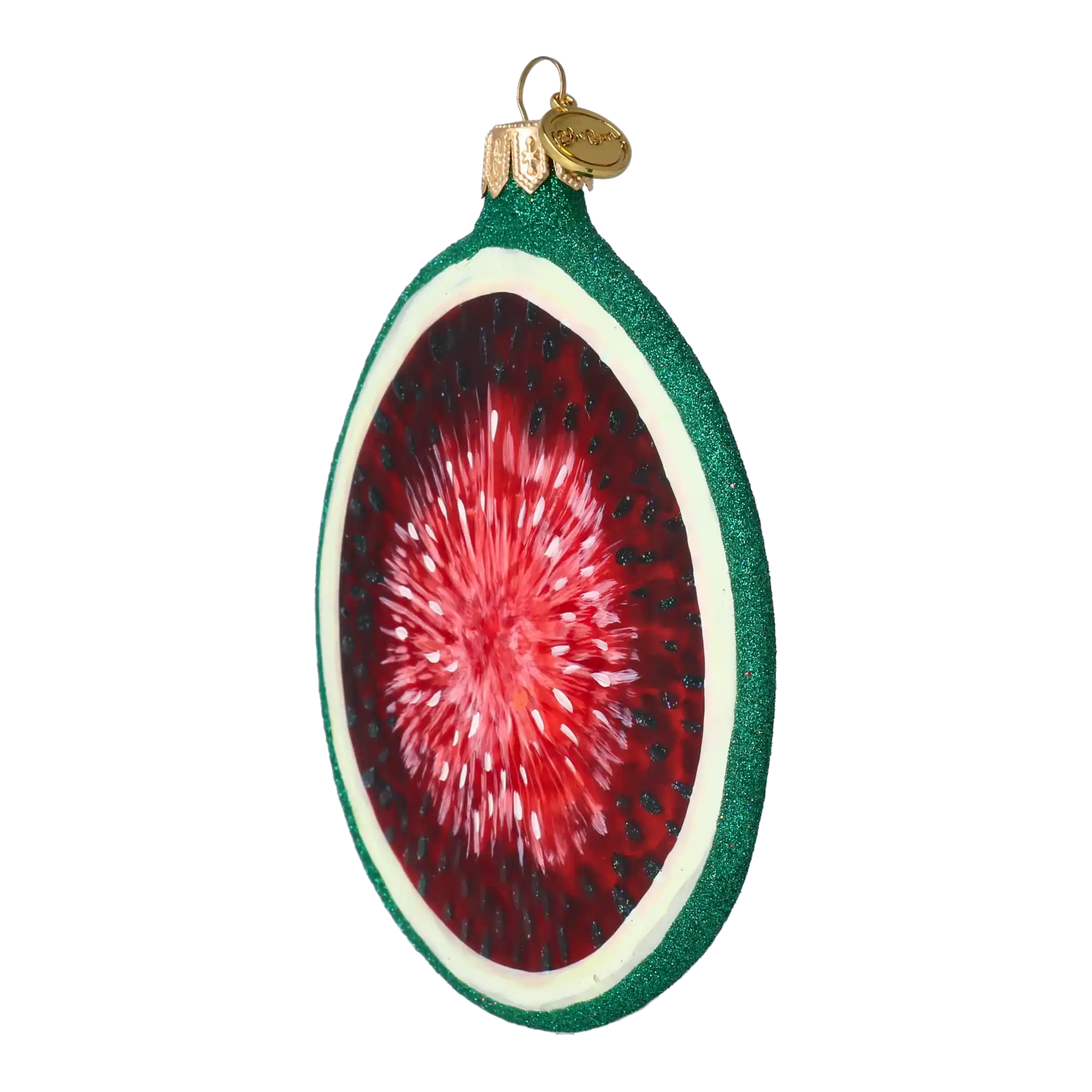 Plaster Arbuza Szklana Ozdoba Ręcznie malowana Owoc