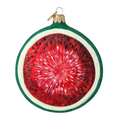 Załaduj obraz do przeglądarki galerii, Ruby Watermelon Slice Premium christmas glass ornament 2022-248
