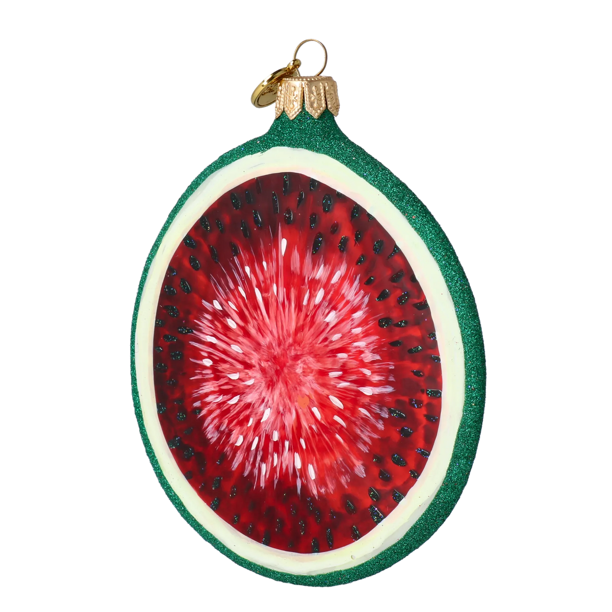 Ruby Solstice | Hand-Painted Glass Ornament | Blubom 2022-248