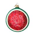 Załaduj obraz do przeglądarki galerii, Ruby Watermelon Slice Premium christmas glass ornament 2022-248
