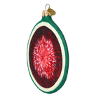 Ruby Solstice | Hand-Painted Glass Ornament | Blubom 2022-248