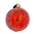 Amber Solstice Rime | Hand-Painted Glass Ornament | Blubom 2022-251
