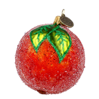 Amber Solstice Rime | Hand-Painted Glass Ornament | Blubom 2022-251