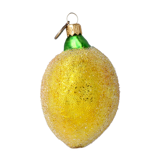 Glistening Amalfi Citron Premium christmas glass ornament 2022-252