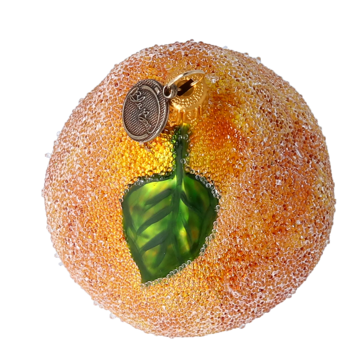 Honeyed Orchard Dew | Hand-Painted Glass Ornament | Blubom 2022-254