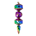 Load image into Gallery viewer, Majestic Rainbow Drop. Handmade Glass Christmas ornament. 2022-256
