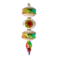 Load image into Gallery viewer, Rainbow Prism Drop Handmade Glass Christmas ornament 2022-257
