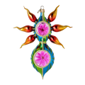 Vivid Solstice Pulse | Hand-Painted Glass Ornament | Blubom 2022-259