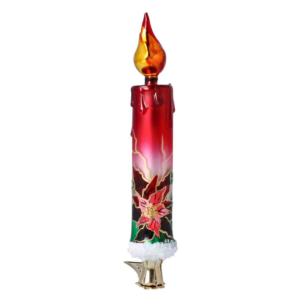 Solitary Petal Vigil | Hand-Painted Glass Ornament | Blubom 2022-263