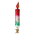 Załaduj obraz do przeglądarki galerii, Christmas Candle. Handmade Glass Christmas ornament. 2022-263
