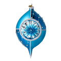 Sapphire Solstice | Hand-Painted Glass Ornament | Blubom 2022-274