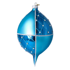 Sapphire Solstice | Hand-Painted Glass Ornament | Blubom 2022-274
