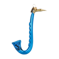Load image into Gallery viewer, Azure Blue Saxophone Premium christmas glass ornament 2022-287
