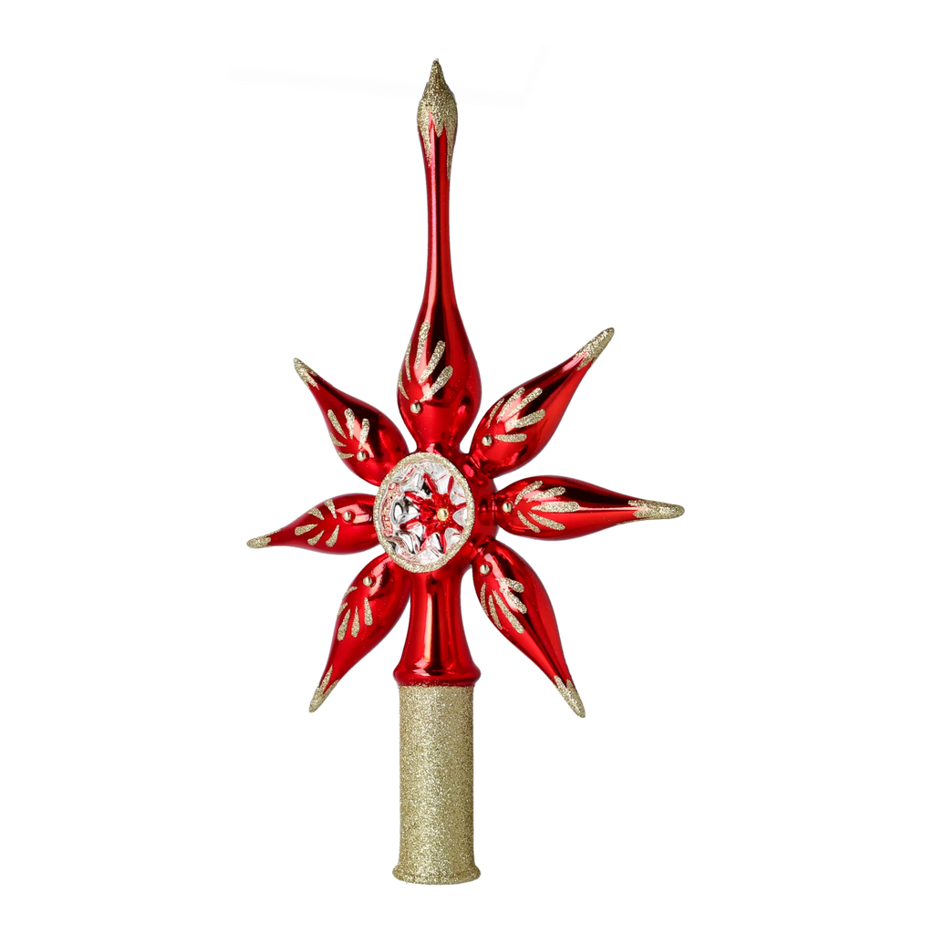 Garnet Zenith Solstice | Hand-Painted Glass Ornament | Blubom 2022-293