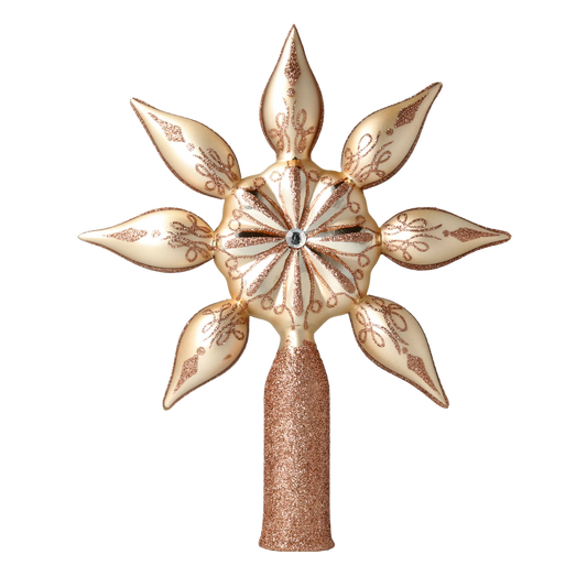 Champagne Star Tree Topper  Finials 2022-301