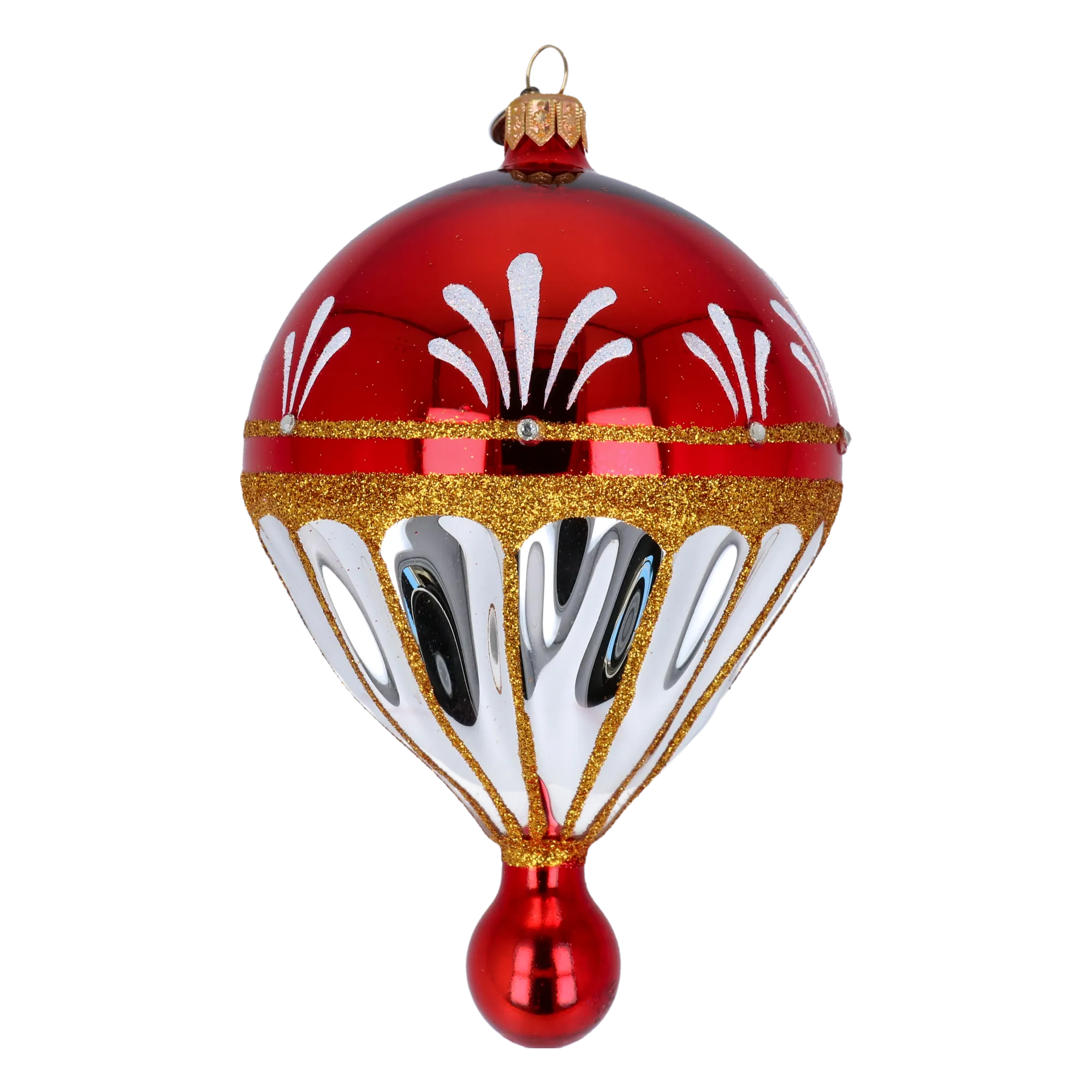 Crimson Elegance Ornament Glass Christmas ornament balloon Glass Ornament 2022-307
