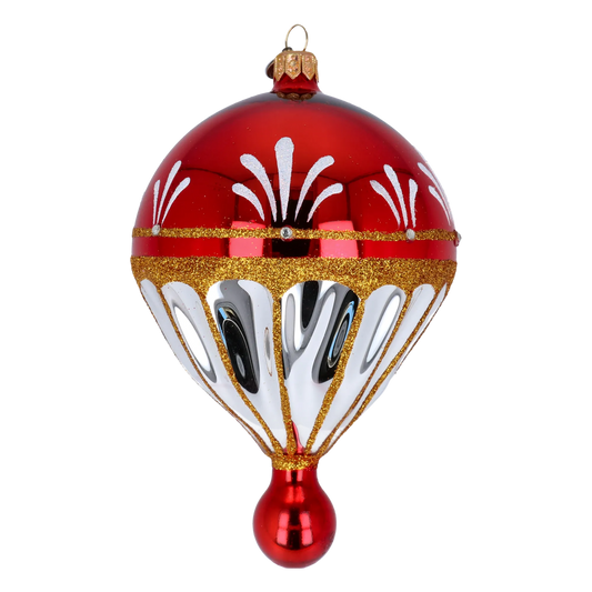 Crimson Elegance Ornament Glass Christmas ornament balloon Glass Ornament 2022-307