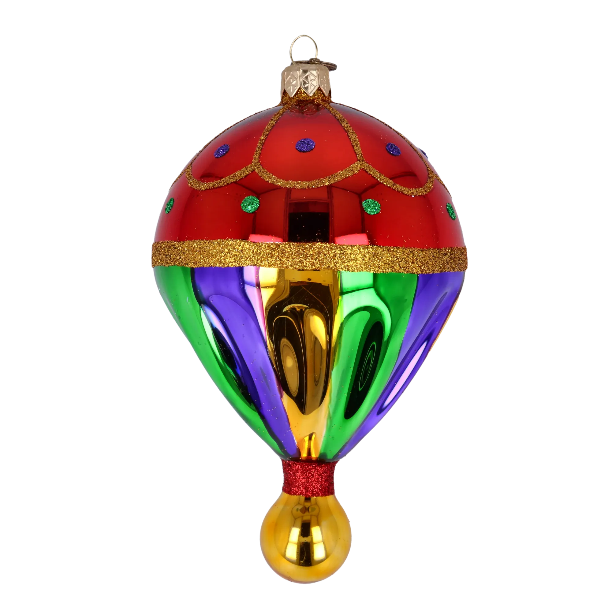 Carnival Glow Ornament Glass Christmas ornament balloon Glass Ornament 2022-308