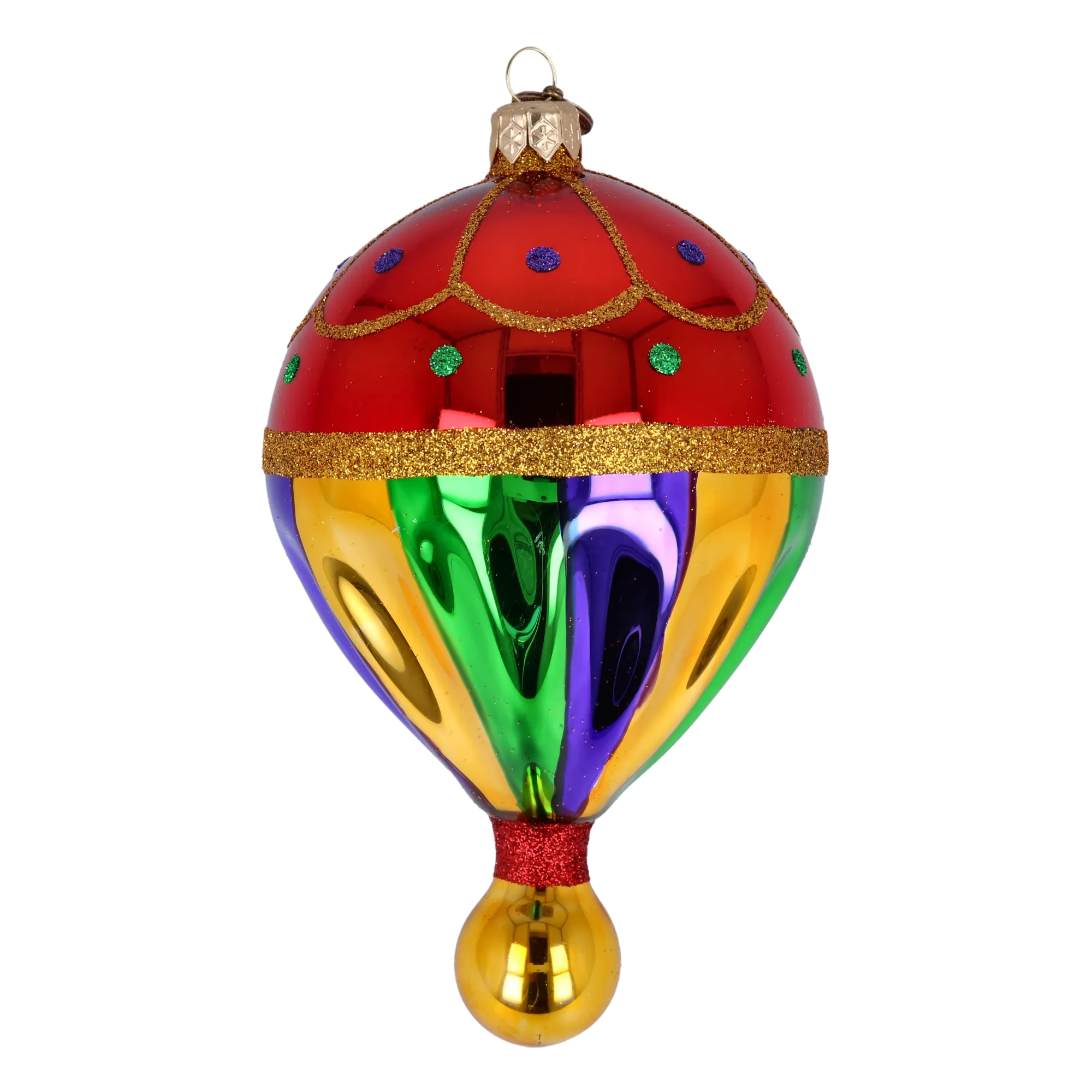 Carnival Glow Ornament Glass Christmas ornament balloon Glass Ornament 2022-308
