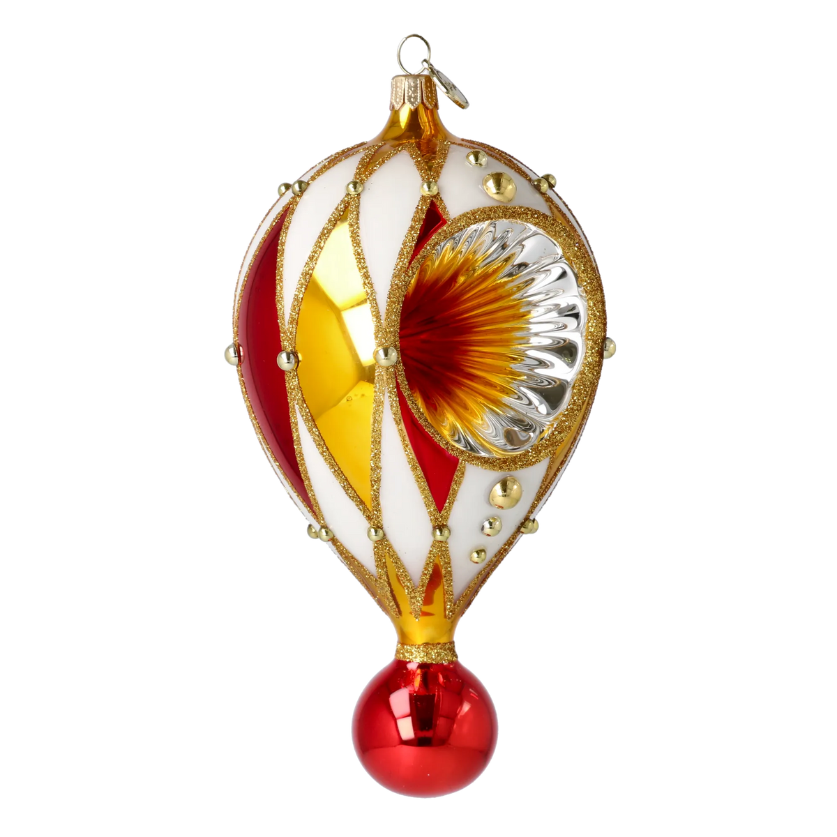 Gilded Solstice | Hand-Painted Glass Ornament | Blubom 2022-309