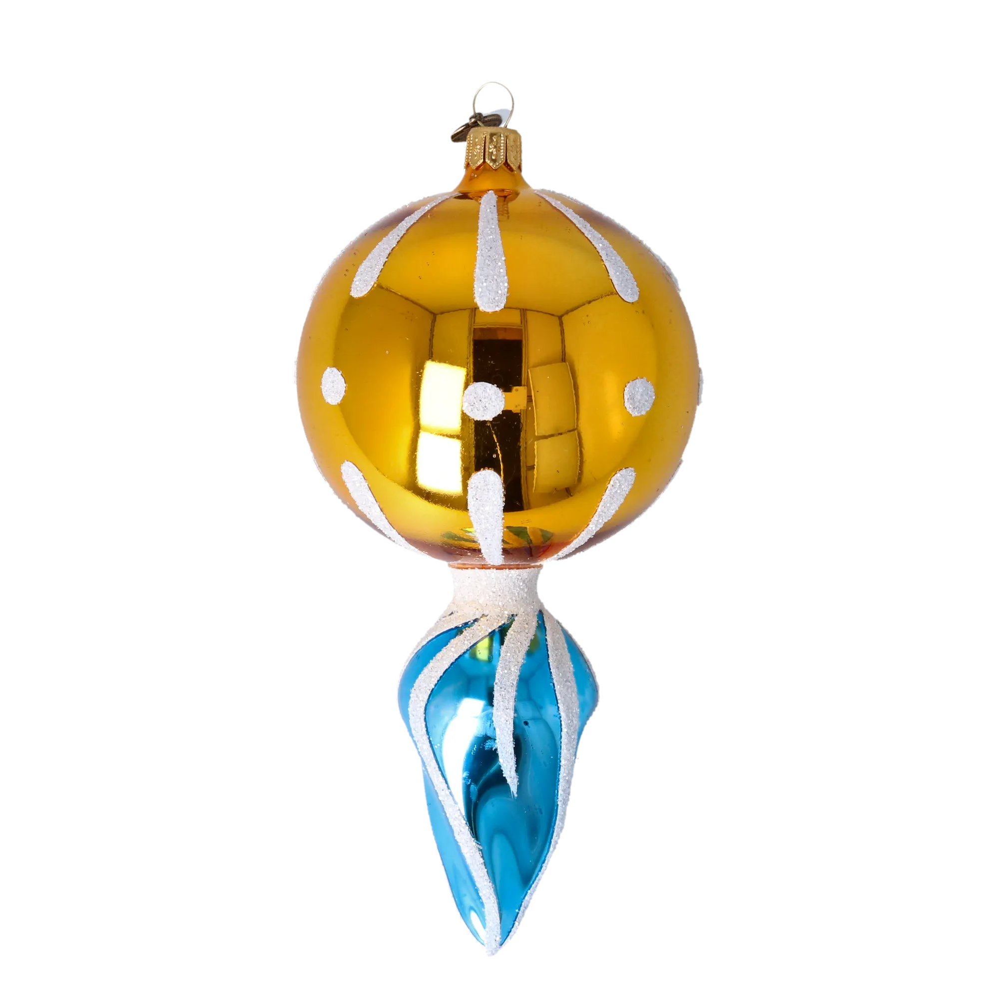 Drop Sunshine. Handmade Glass Christmas ornament 2022-312