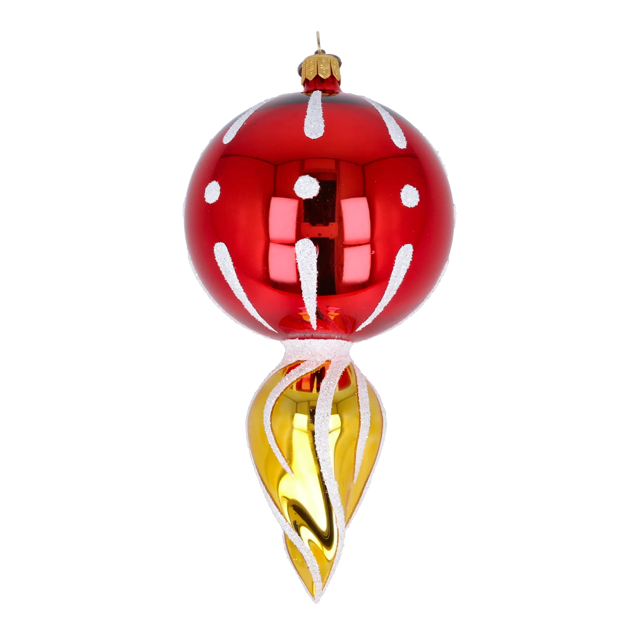 Drop Sunshine. Handmade Glass Christmas ornament 2022-314