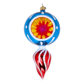 Load image into Gallery viewer, Drop  Handmade Glass Christmas ornament 2022-315
