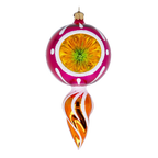 Magenta Dawn Resonance | Hand-Painted Glass Ornament | Blubom 2022-316
