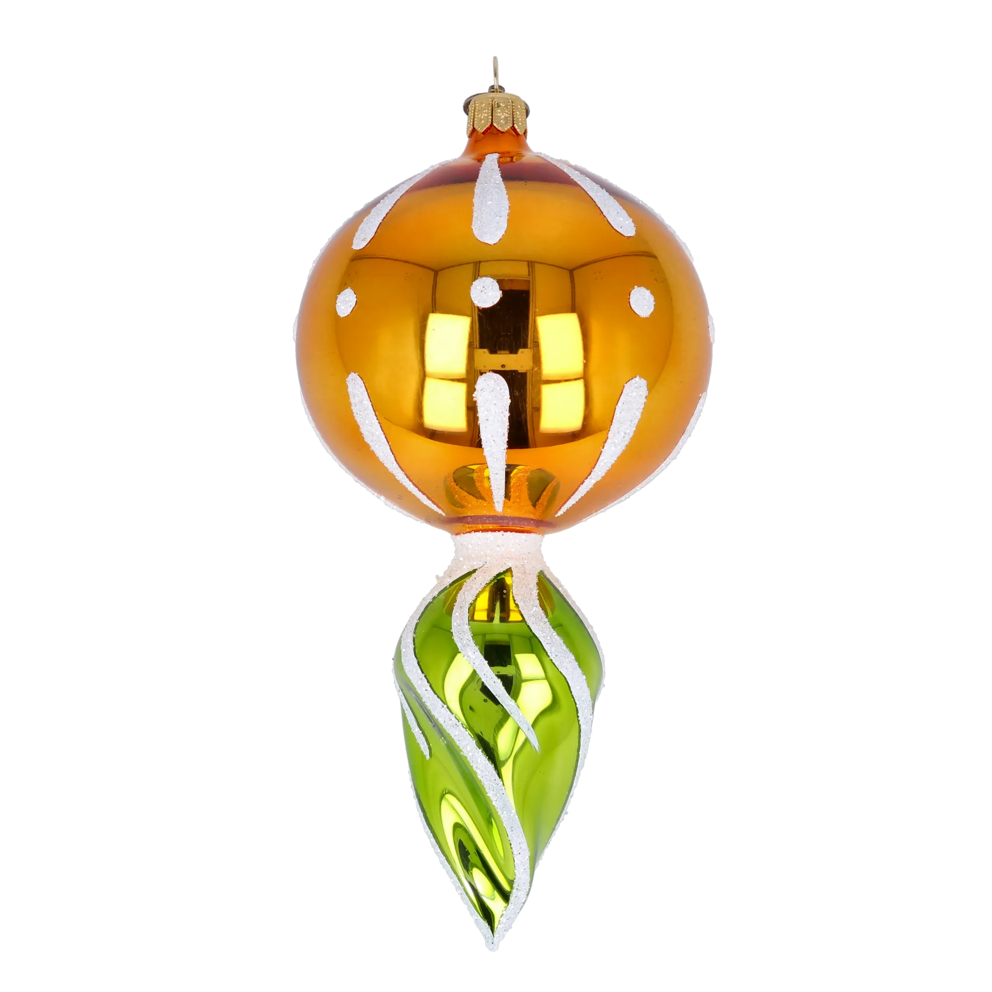 Drop Sunshine. Handmade Glass Christmas ornament 2022-317