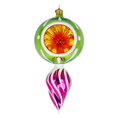 Load image into Gallery viewer, Vintage-Inspired Glass Drop  Handmade Glass Christmas ornament 2022-318
