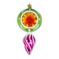 Amber Dusk Mirage | Hand-Painted Glass Ornament | Blubom 2022-318