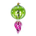 Amber Dusk Mirage | Hand-Painted Glass Ornament | Blubom 2022-318