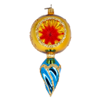 Ember Tide | Hand-Painted Glass Ornament | Blubom 2022-319