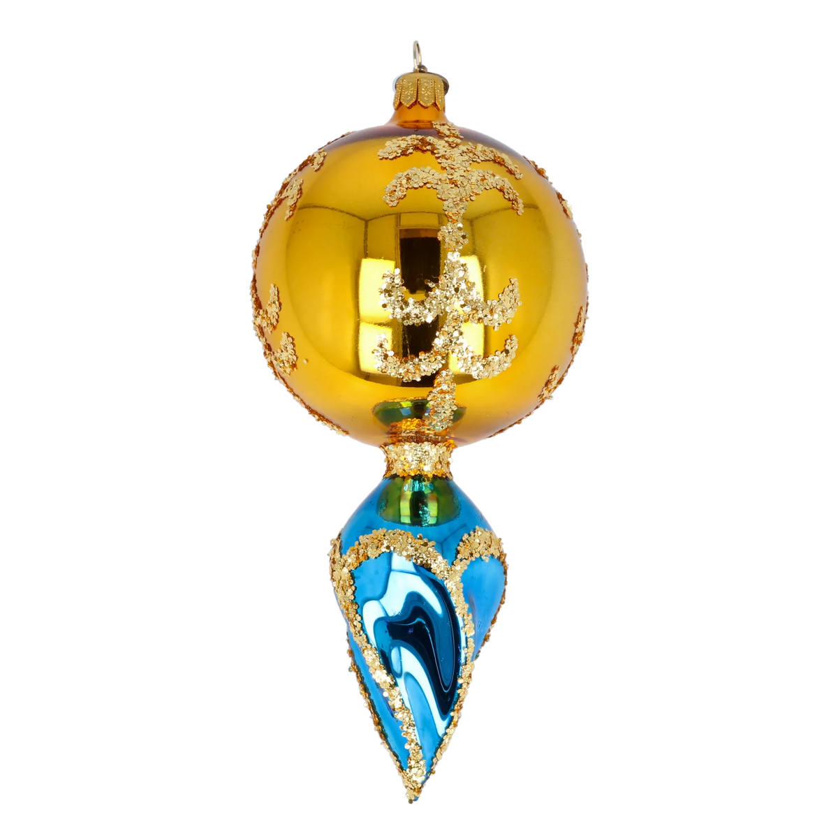Ember Tide | Hand-Painted Glass Ornament | Blubom 2022-319