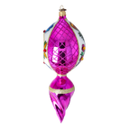 Orchid Zenith Resonance | Hand-Painted Glass Ornament | Blubom 2022-322