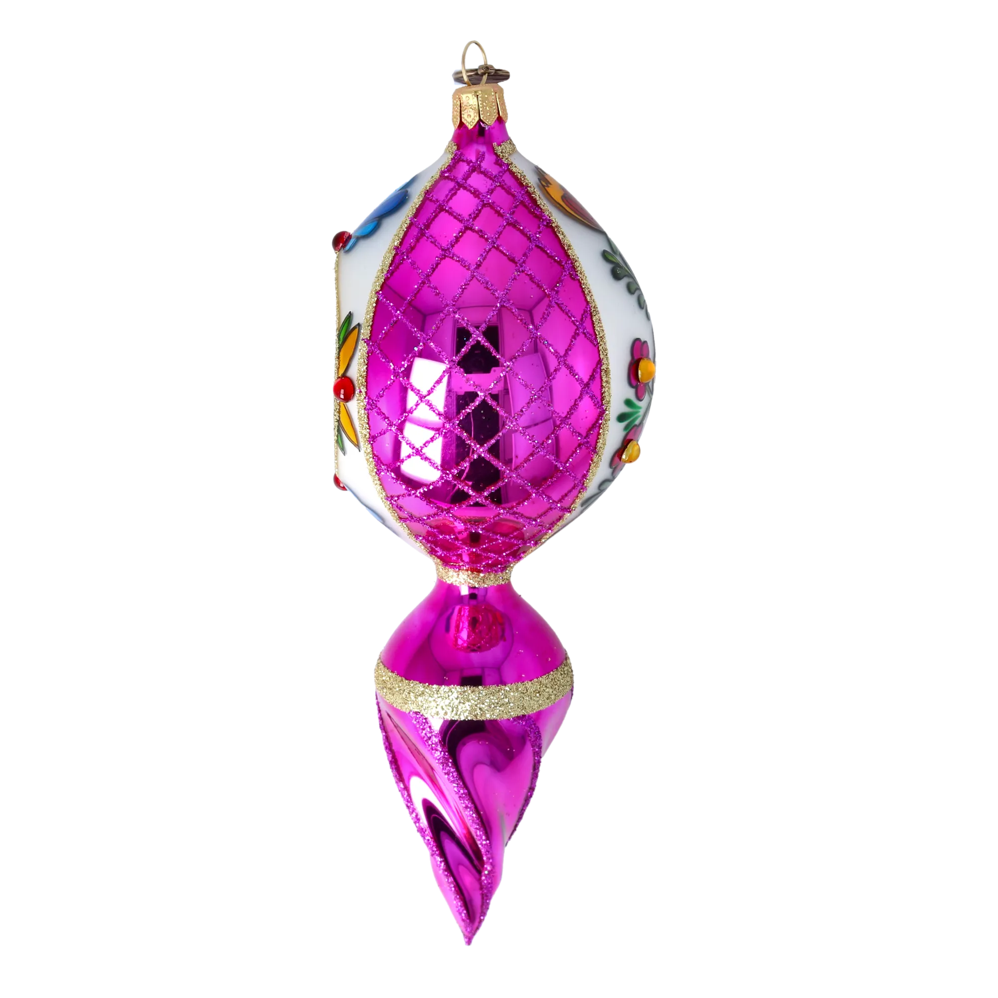 Orchid Zenith Resonance | Hand-Painted Glass Ornament | Blubom 2022-322