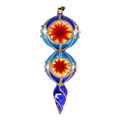 Lapis Solar Zenith | Hand-Painted Glass Ornament | Blubom 2022-330