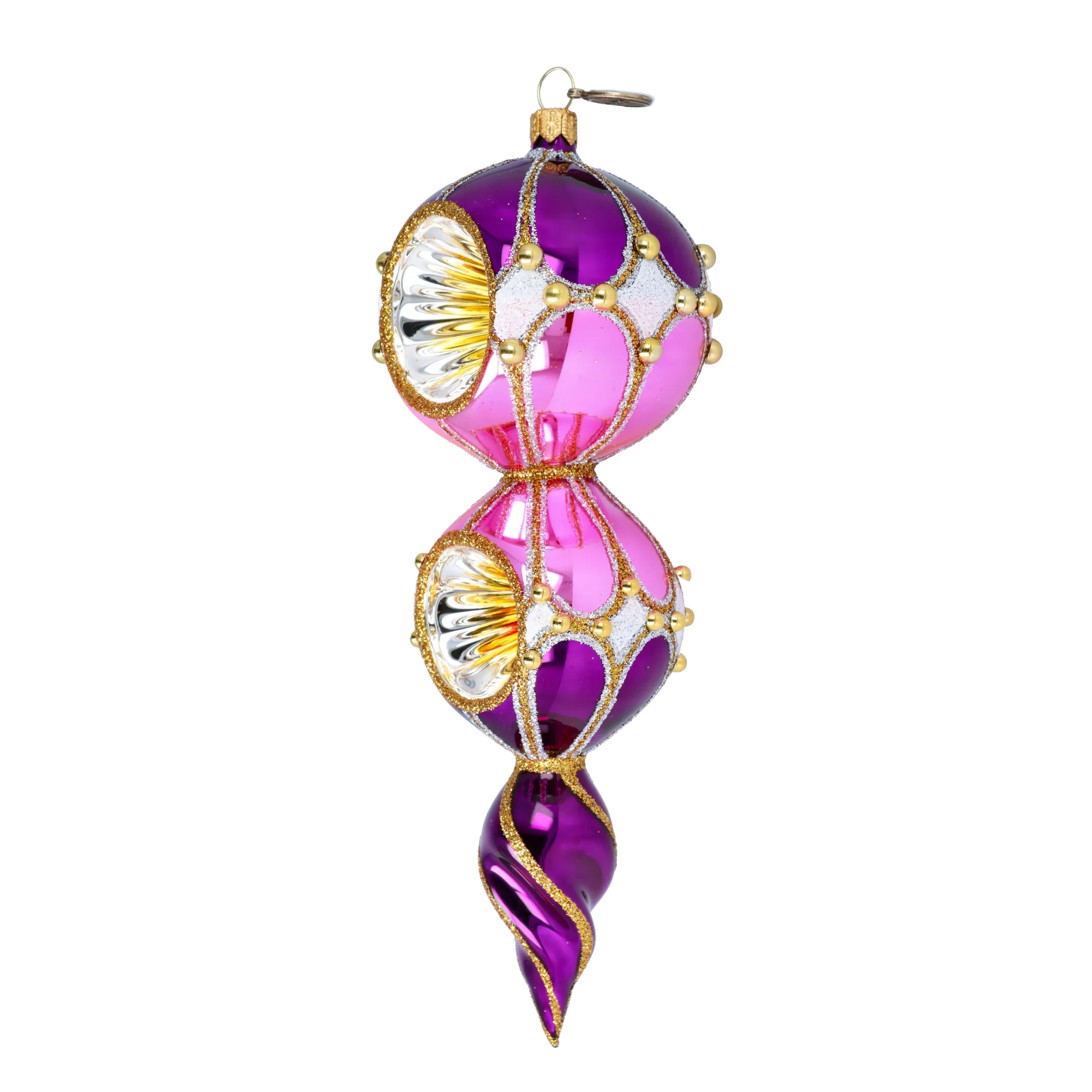 Amethyst Solar Echo | Hand-Painted Glass Ornament | Blubom 2022-331