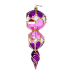 Amethyst Solar Echo | Hand-Painted Glass Ornament | Blubom 2022-331