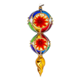 Załaduj obraz do przeglądarki galerii, Harlequin Glow Handmade Glass Christmas ornament Retro Glass Reflector Ornament 2022-333
