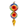 Gilded Noon Resonance | Hand-Painted Glass Ornament | Blubom 2022-333