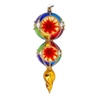 Gilded Noon Resonance | Hand-Painted Glass Ornament | Blubom 2022-333