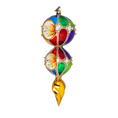 Załaduj obraz do przeglądarki galerii, Harlequin Glow Handmade Glass Christmas ornament Retro Glass Reflector Ornament 2022-333
