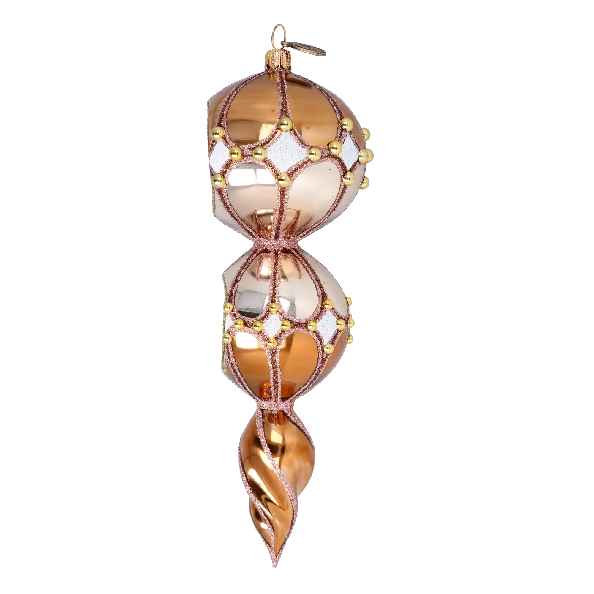 Bronze Solstice | Hand-Painted Glass Ornament | Blubom 2022-334